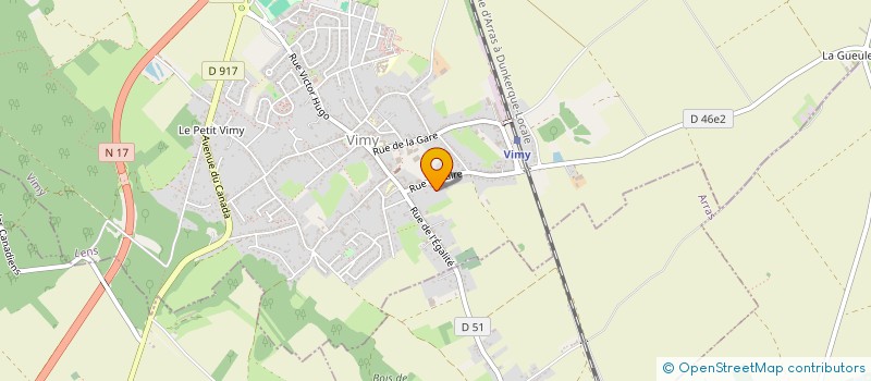 localisation de l'entreprise SCI PEROSKO à VIMY