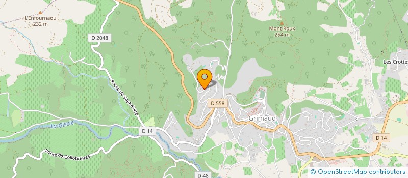 localisation de l'entreprise SCI PEROSSA à GRIMAUD