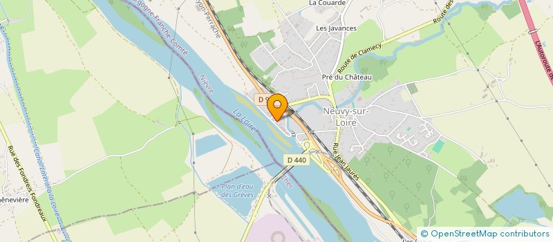 localisation de l'entreprise SCI PEROT RAULIN à NEUVY-SUR-LOIRE