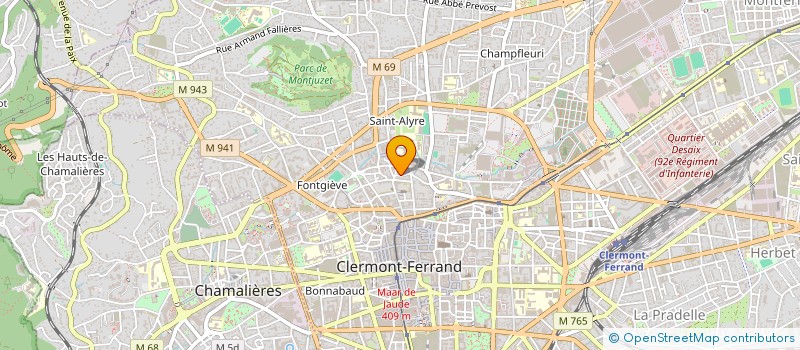 localisation de l'entreprise SCI PEROU 7  CLERMONT-FERRAND