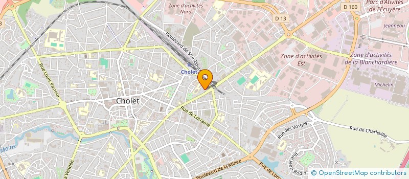 localisation de l'entreprise SCI PEROU SADI CARNOT à CHOLET