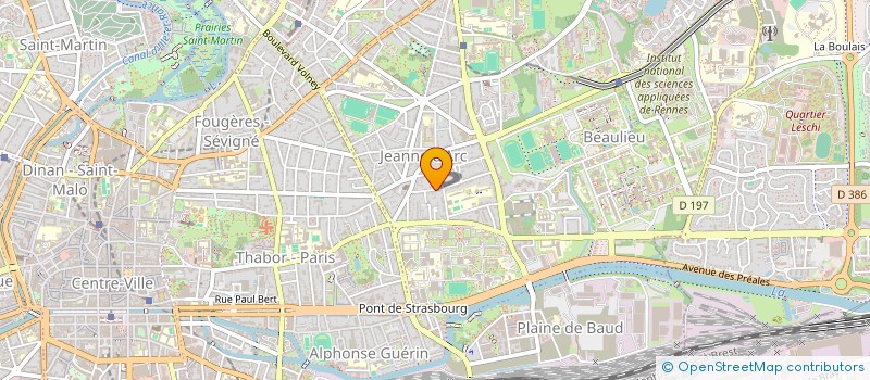 localisation de l'entreprise SCI PERPI.1  RENNES