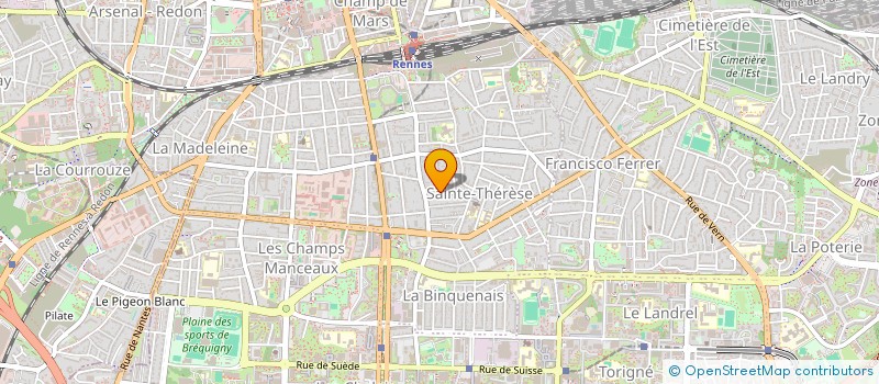 localisation de l'entreprise SCI PERPI.2.  RENNES