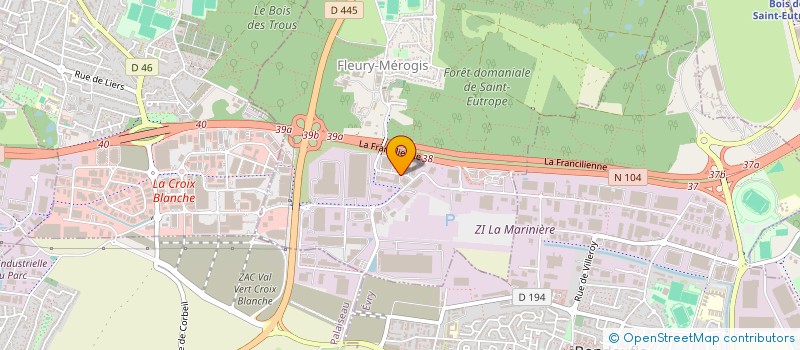 localisation de l'entreprise SCI PERPIPARC à FLEURY-MEROGIS