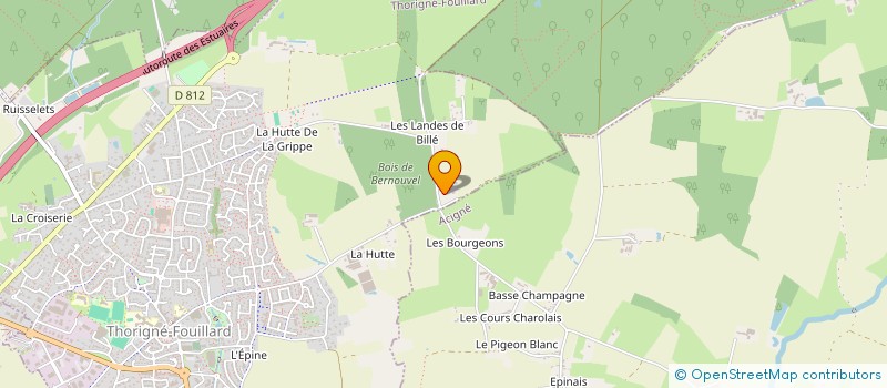 localisation de l'entreprise SCI PERPLIN  THORIGNE-FOUILLARD