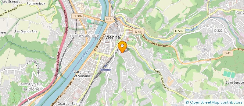 localisation de l'entreprise SCI  PERRACHE SAINTE BLANDINE  VIENNE