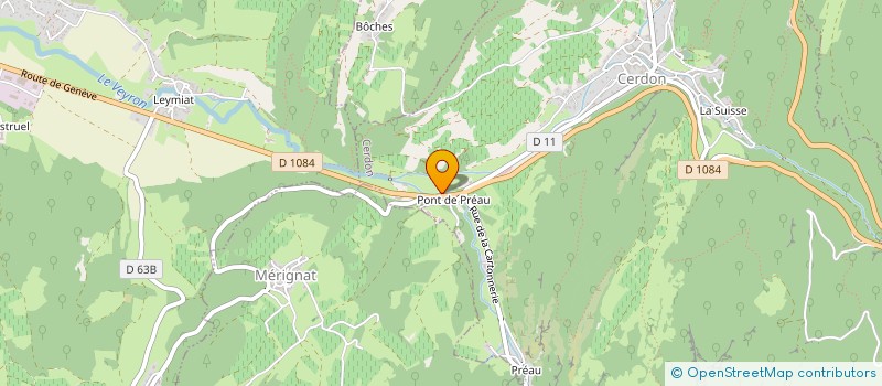 localisation de l'entreprise SCI PERRAILLON à CERDON