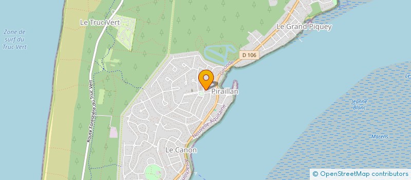 localisation de l'entreprise SCI PERRAIN à LEGE-CAP-FERRET