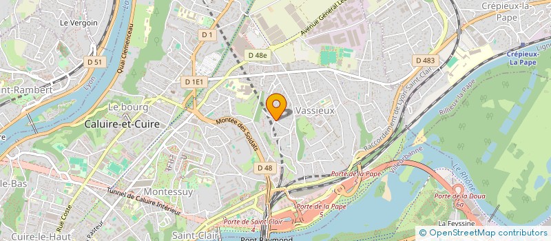 localisation de l'entreprise SCI PERRAL  CALUIRE-ET-CUIRE