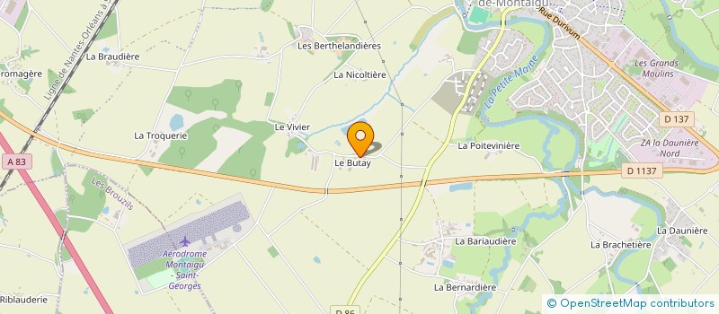 localisation de l'entreprise SCI PERRAUD SORIN IMMOBILIER à MONTAIGU-VENDEE
