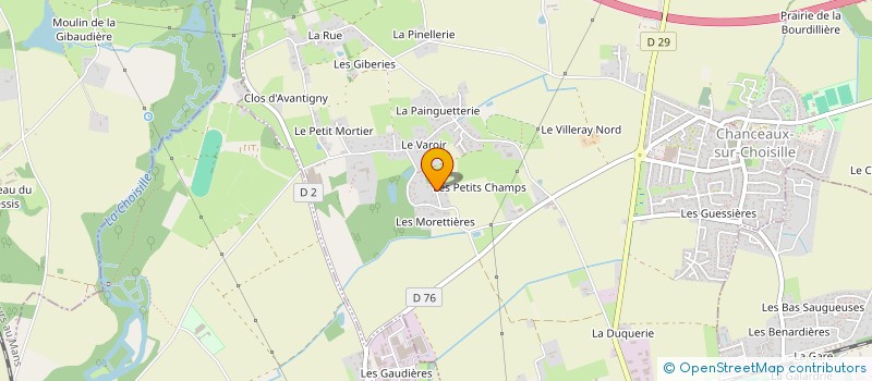 localisation de l'entreprise SCI PERRAULT CHANTEPIE à CHANCEAUX-SUR-CHOISILLE