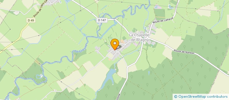 localisation de l'entreprise SCI PERREAUT  LA CHAPELLE-DE-BRAGNY