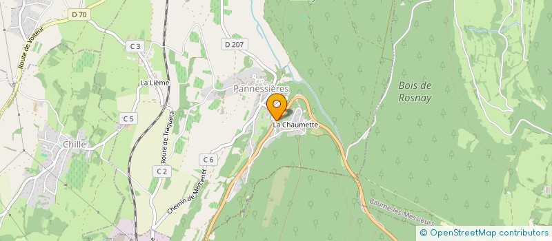 localisation de l'entreprise SCI PERRET  PANNESSIERES