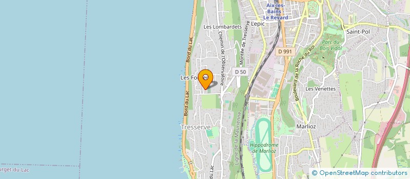 localisation de l'entreprise SCI PERRET TRESSERVE  TRESSERVE