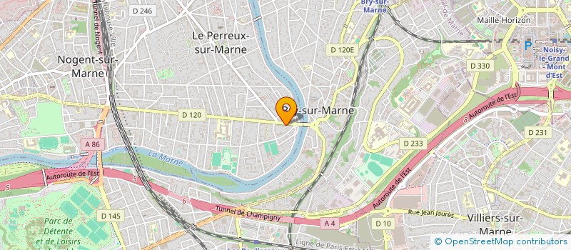 localisation de l'entreprise SCI PERREUX  LE PERREUX-SUR-MARNE