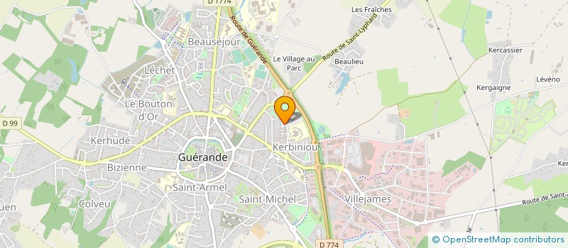 localisation de l'entreprise SCI PERRICHOT  GUERANDE