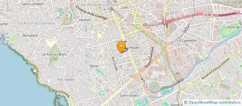 localisation de l'entreprise SCI PERRIEL  MARSEILLE