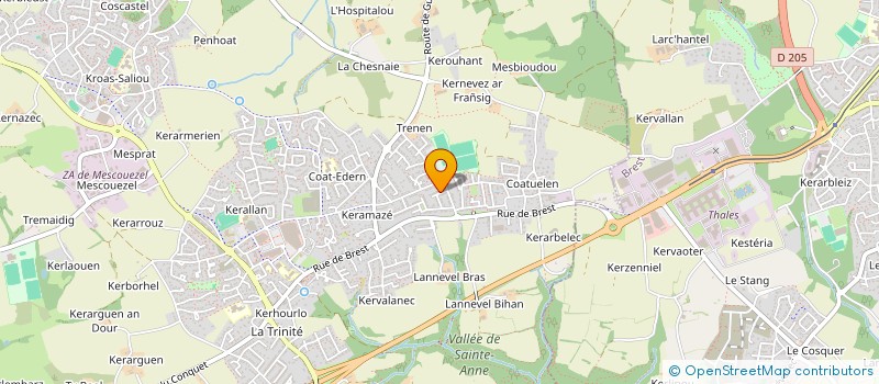 localisation de l'entreprise SCI PERRIER  PLOUZANE