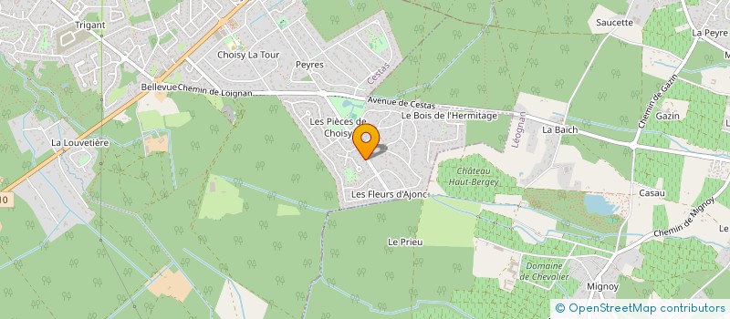 localisation de l'entreprise SCI PERRIER  CESTAS