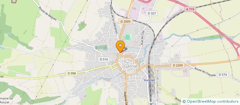 localisation de l'entreprise SCI PERRIER à GANNAT