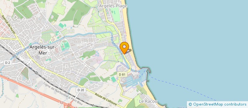 localisation de l'entreprise SCI PERRIER-CHEMET  ARGELES-SUR-MER