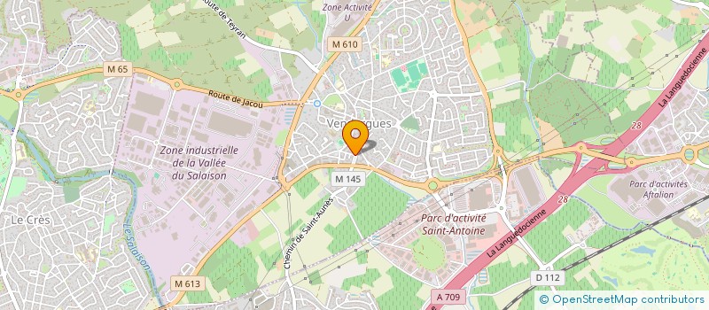 localisation de l'entreprise SCI PERRIER DERYCKERE à VENDARGUES