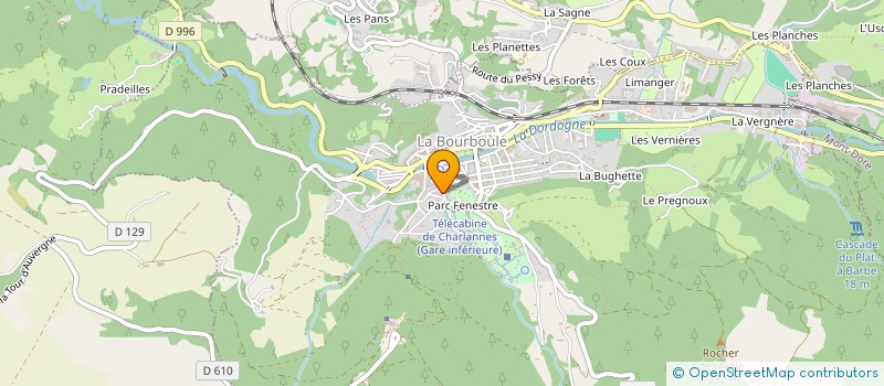 localisation de l'entreprise SCI PERRIERE ET DE LONDRES  LA BOURBOULE