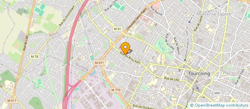 localisation de l'entreprise SCI PERRIN  TOURCOING