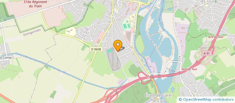 localisation de l'entreprise SCI PERRIN  TOUL