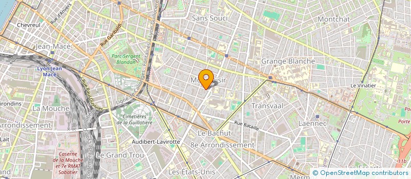 localisation de l'entreprise SCI PERRIN  LYON 8EME