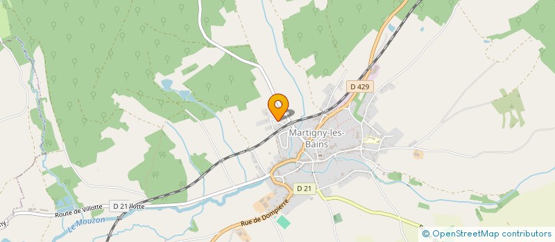 localisation de l'entreprise SCI PERRIN-CLEMENT  MARTIGNY-LES-BAINS