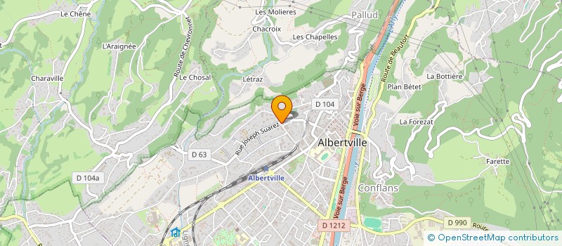 localisation de l'entreprise SCI PERRIN-MECCA  ALBERTVILLE