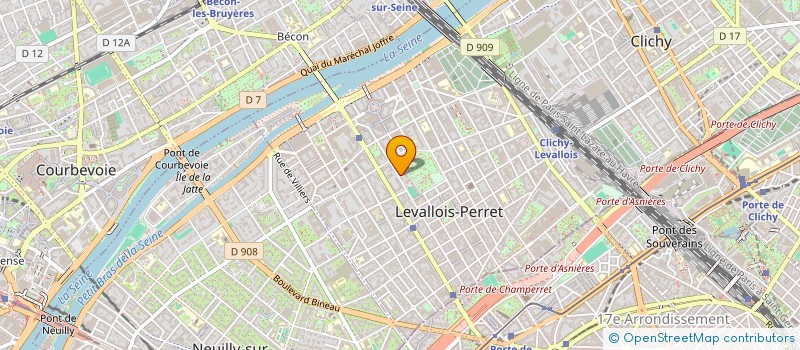 localisation de l'entreprise SCI PERRINE à LEVALLOIS-PERRET