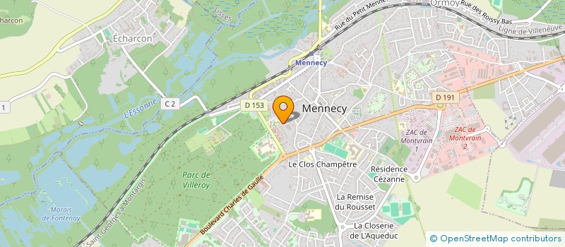 localisation de l'entreprise SCI PERRODIN à MENNECY