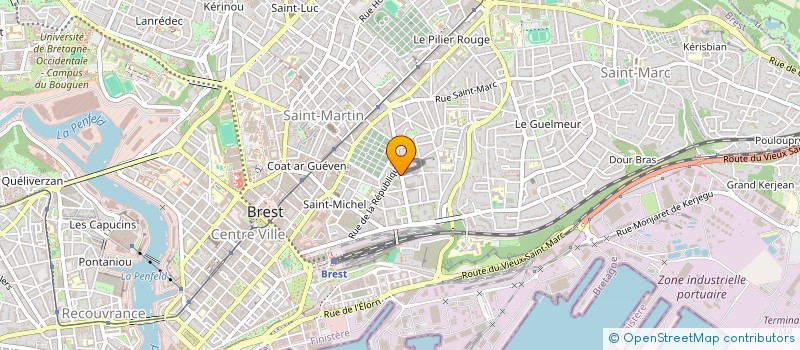 localisation de l'entreprise SCI PERROS GUEGUEN  BREST