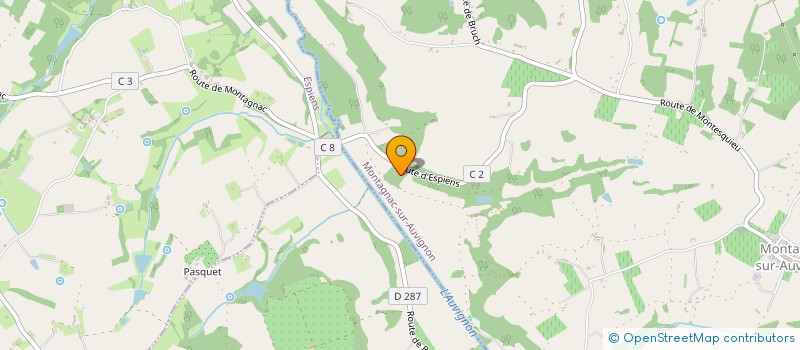 localisation de l'entreprise SCI PERROUAT  CALIGNAC