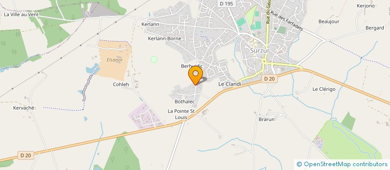 localisation de l'entreprise SCI PERROUILLET  LE HEZO