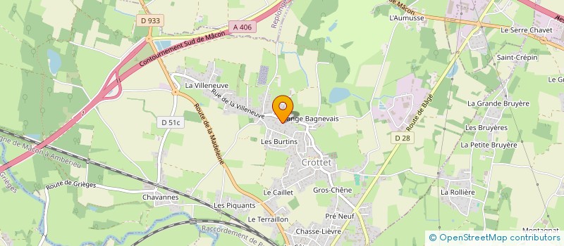 localisation de l'entreprise SCI PERRUCHE  CROTTET