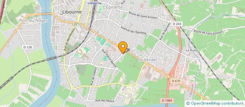 localisation de l'entreprise SCI PERRUQUON  LIBOURNE