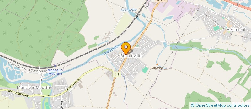 localisation de l'entreprise SCI PERRY RIVELOIS  LUNEVILLE