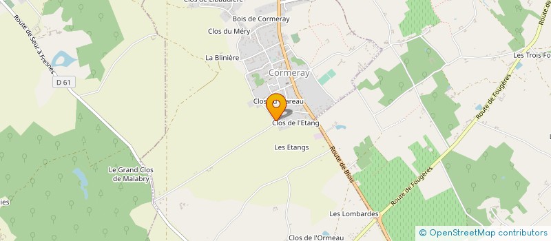 localisation de l'entreprise SCI PERSEIGNE  CORMERAY