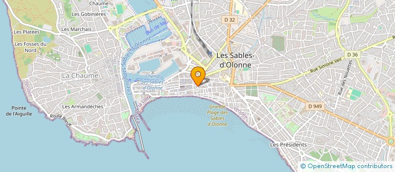 localisation de l'entreprise SCI PERSENE à LES SABLES D'OLONNE