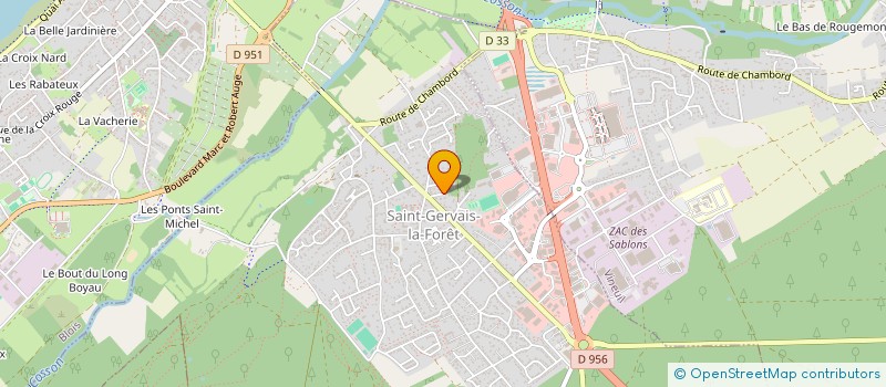 localisation de l'entreprise SCI PERSEPOLIS  VINEUIL