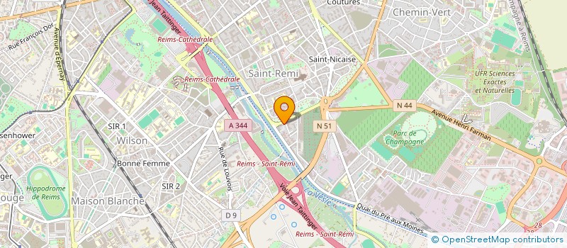 localisation de l'entreprise SCI PERSEPOLIS  REIMS