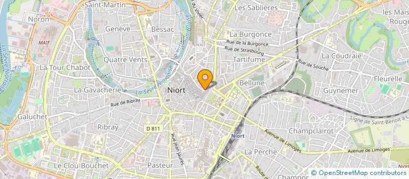 localisation de l'entreprise SCI PERSEPOLIS  NIORT