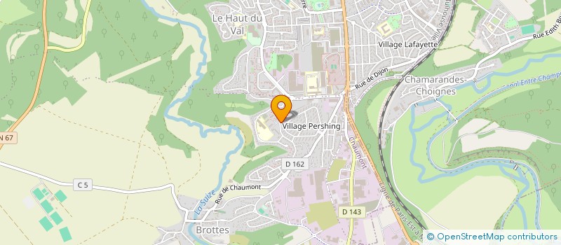 localisation de l'entreprise SCI PERSHING à CHAUMONT