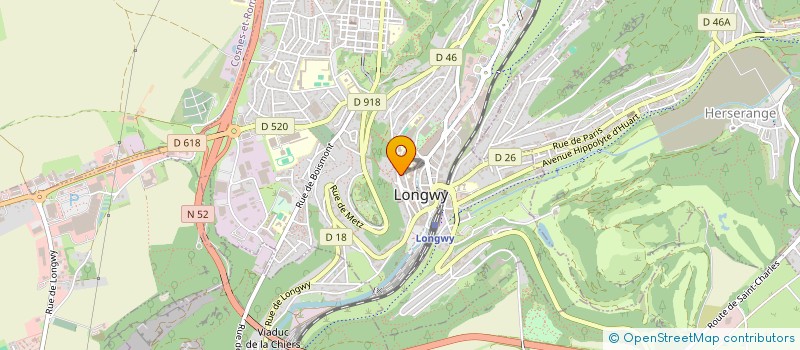 localisation de l'entreprise SCI PERSHING à LONGWY