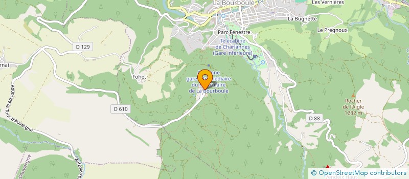 localisation de l'entreprise SCI PERSHING LA BOURBOULE  LA BOURBOULE