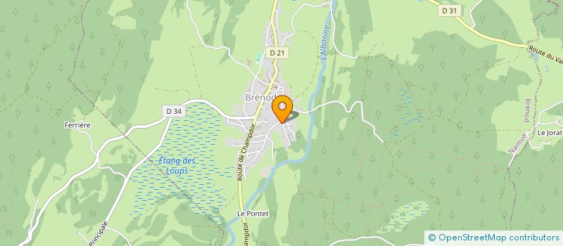 localisation de l'entreprise SCI PERSIC  BRENOD