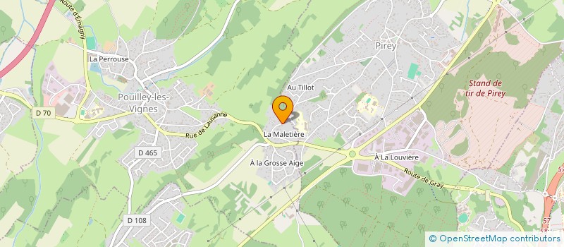 localisation de l'entreprise SCI PERSO  POUILLEY-LES-VIGNES